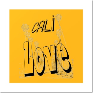 Black and White California Love Posters and Art
